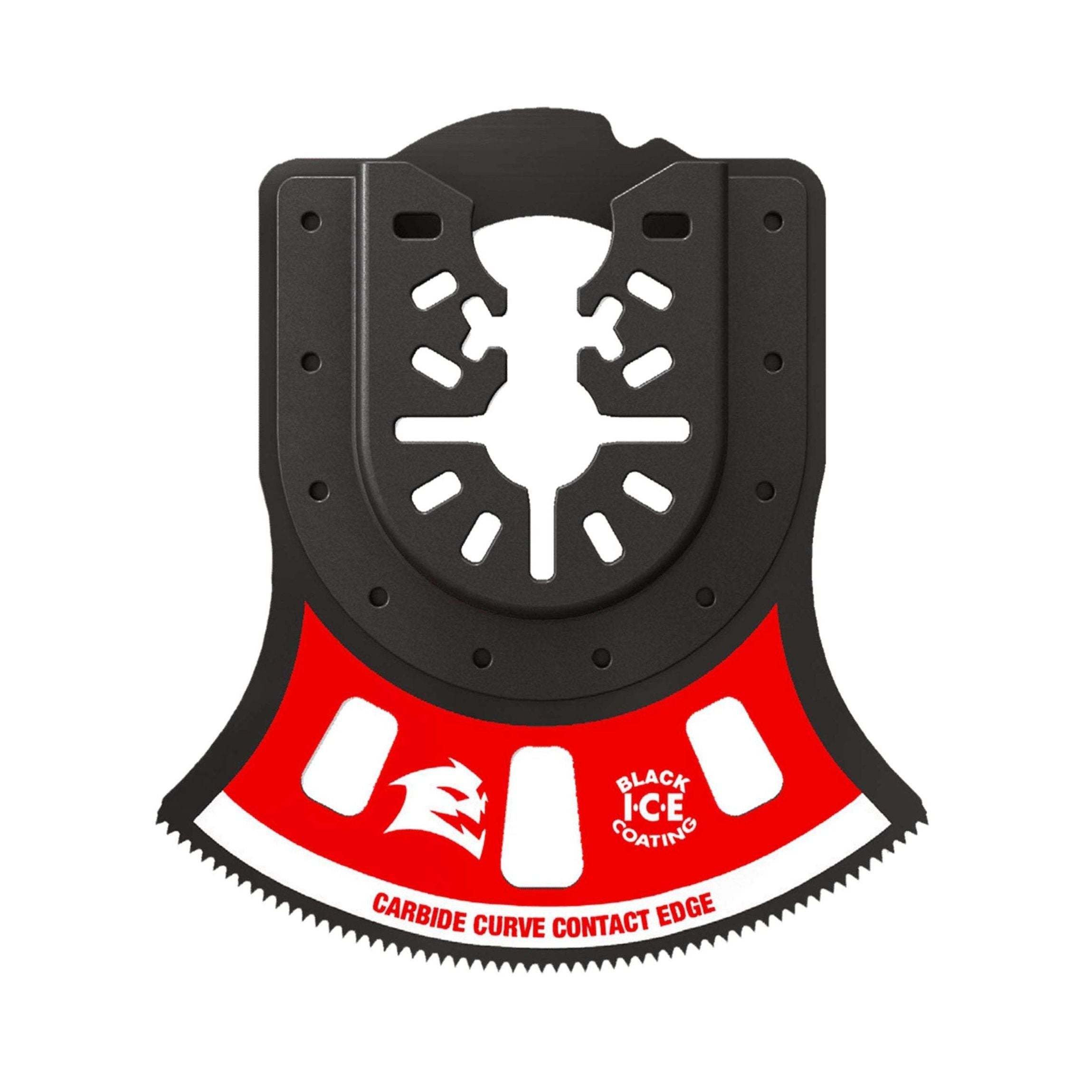 The Diablo DIABLO DOU275RCGP Demo Demon™ oscillating blade features TiCo Hi-Density carbide teeth, a unique curved contact edge, and BLACK I-CE COATING. It offers universal fit for versatile uses and measures 2-3/4 inches.